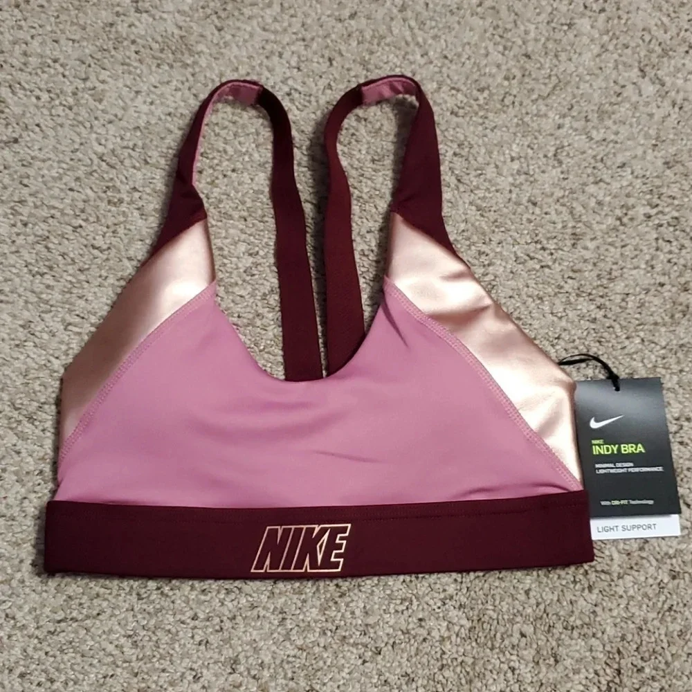 NWT Nike Indy Metallic Low Impact Sports Bra M